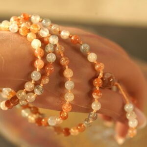 Sunstone Mala • Aaa Sunstone Mala Necklace • Sunstone Necklace • Gift Leo • 6mm And 8mm • Present For A Lion • Leo Birthstone • 4937