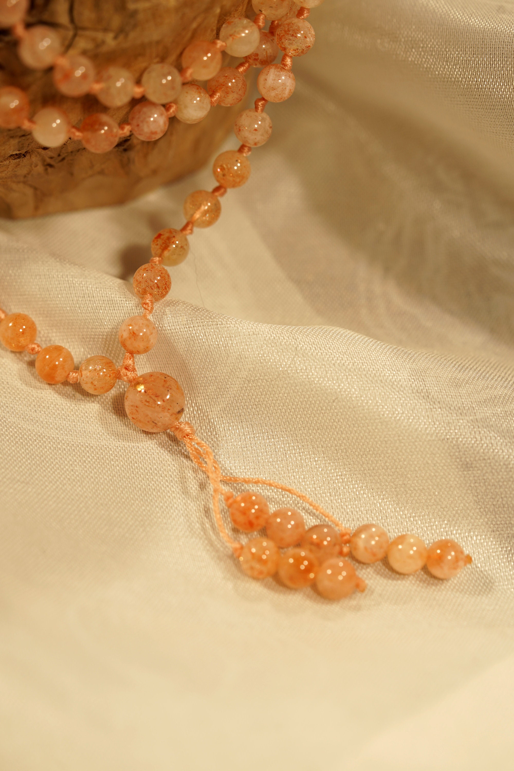Sunstone Mala • Sunstone Beads • Sunstone Necklace • Gift For Leo Zodiac • 6mm-7mm • Present For A Lion • Leo Birthstone • 3690