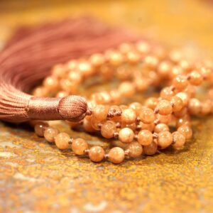 Sunstone Mala • Dainty Sunstone Necklace • 108+1 • 4mm • 6mm • 8mm • Solar Energy Beads • Amulet Of The Sun • Sun's Chariot • 4514