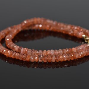 Sunstone Necklace, Natural High Quality Sunstone, Handmade Gemstone Jewelry