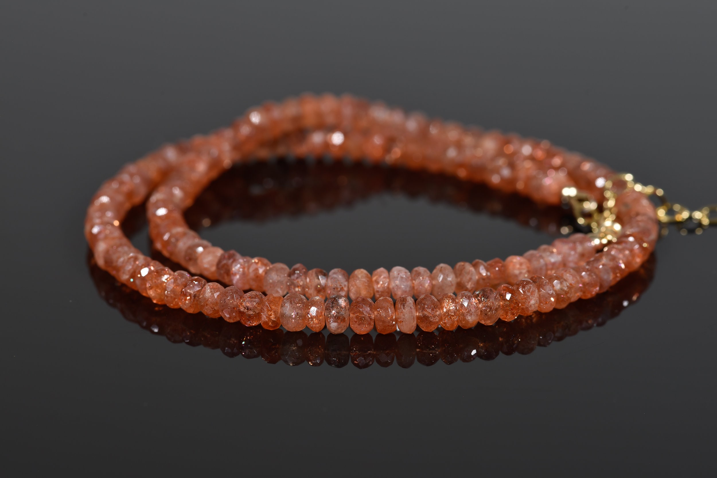 Sunstone Necklace, Natural High Quality Sunstone, Handmade Gemstone Jewelry