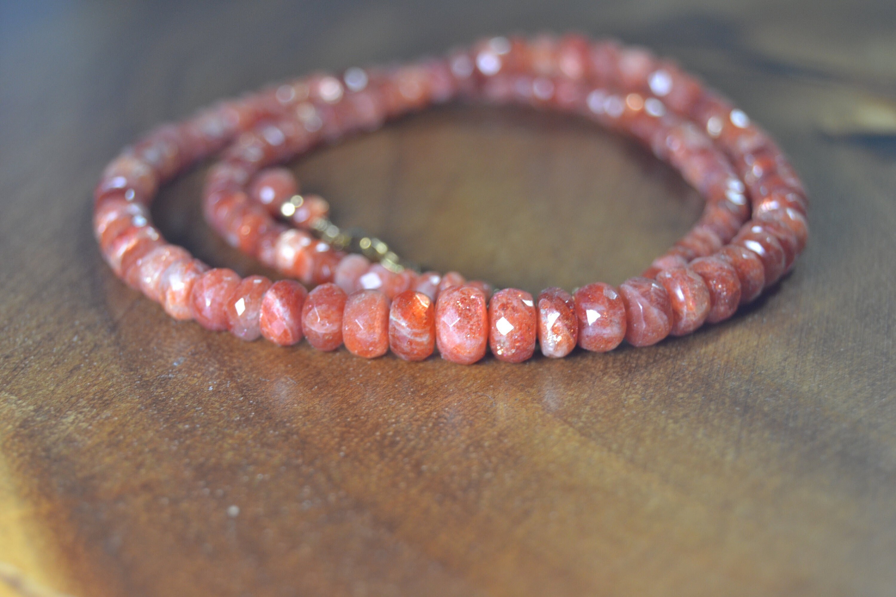 Oregon Sunstone Necklace In 14k Gold Fill // Statement Necklace // Autumn, Fall Jewelry // Healing Crystal Necklace // Solar Plexus Chakra