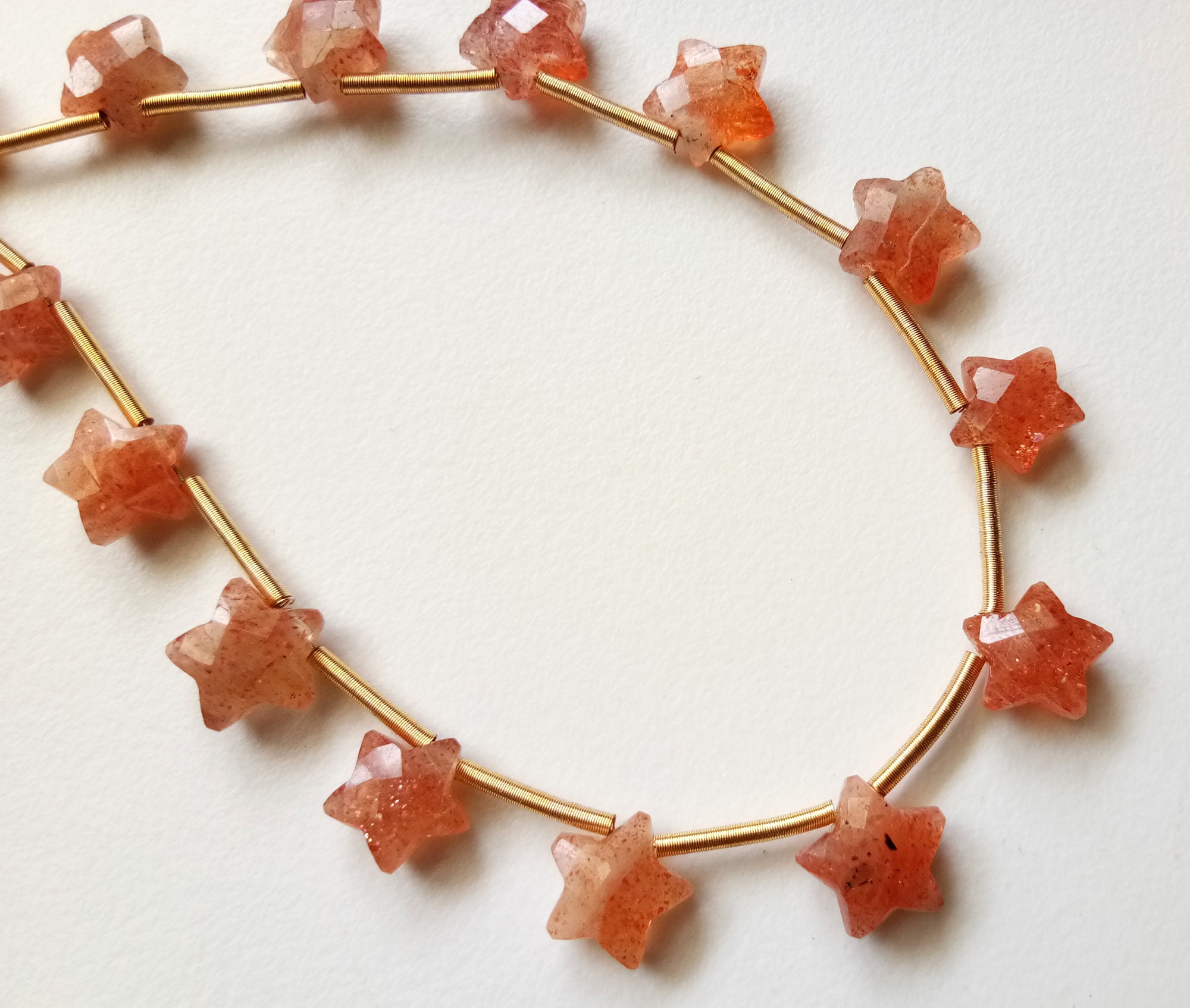 10mm Sunstone Faceted Star Beads, Sunstone Star Shape Bead, Sunstone Briolettes For Jewelry, Fancy Star (4in To 8in Options) - Adg349 10mm Sunstone Faceted Star Beads, Sunstone Star Shape Bead, Sunstone Briolettes For Jewelry, Fancy Star (4in To 8in Options) - Adg349