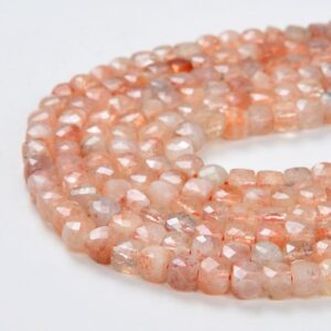 4-5mm Genuine Sunstone Gemstone Grade A Micro Faceted Square Cube Beads 15 Inch Full Strand Bulk Lot 1,2,6,12 And 50 (80007848-p7) 4-5mm Genuine Sunstone Gemstone Grade A Micro Faceted Square Cube Beads 15 Inch Full Strand Bulk Lot 1,2,6,12 And 50 (80007848-p7)