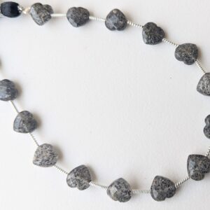 8mm Black Sunstone Heart Beads, 7 Inch, 15 Pcs Black Sunstone Faceted Heart Side Drill Beads, Natural Black Sunstone For Jewelry - Adg379 8mm Black Sunstone Heart Beads, 7 Inch, 15 Pcs Black Sunstone Faceted Heart Side Drill Beads, Natural Black Sunstone For Jewelry - Adg379