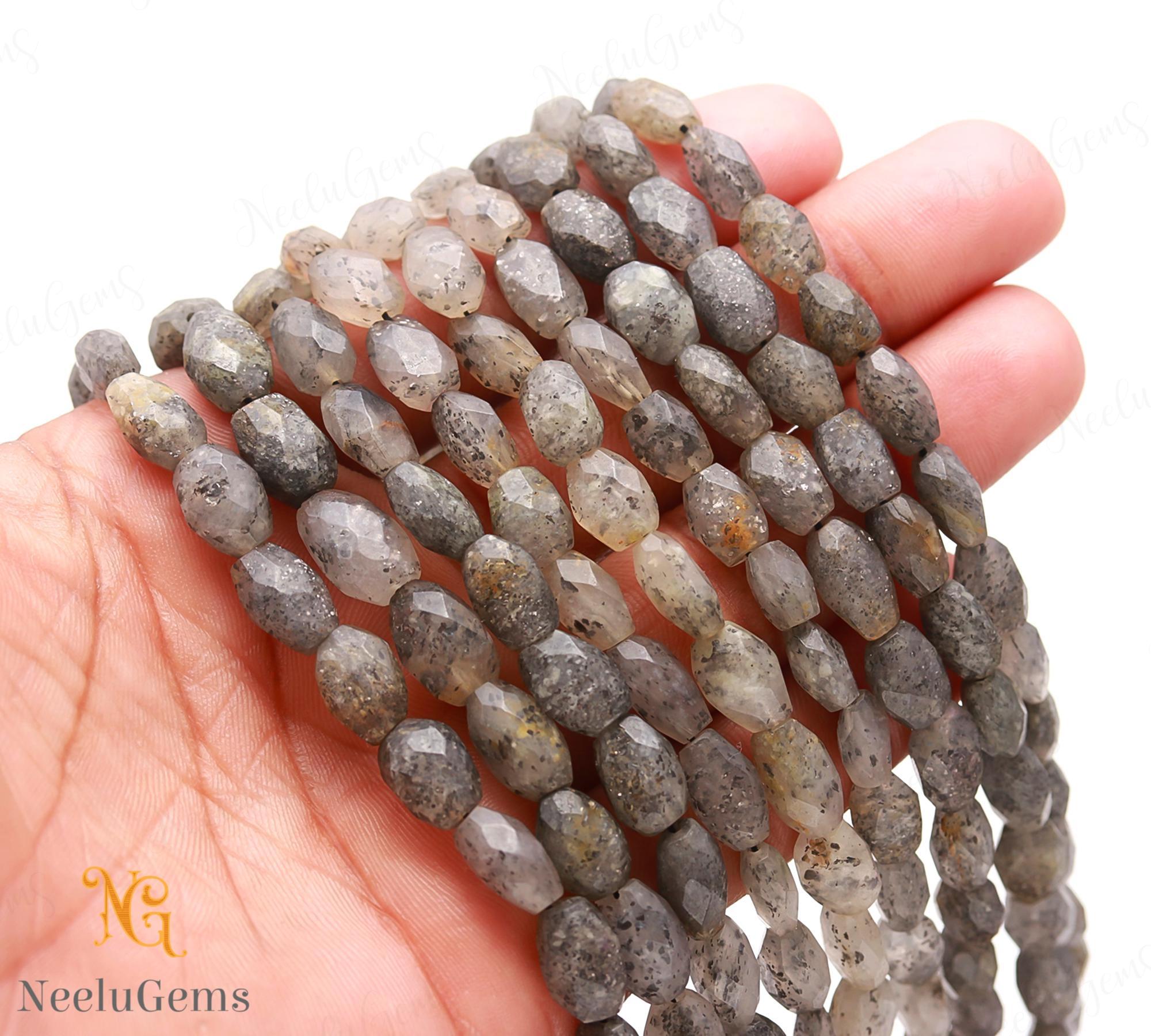 Aaa+ Black Shine Sunstone Faceted Oval Beads,natural Sunstone Briolette Oval Beads,13"gemstone Beads For Handmade Jewelry & Craft Making