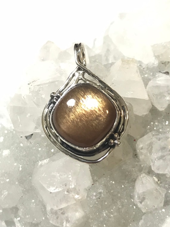 Abstract Sunstone Pendant