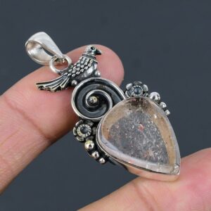 Sunstone Bird Pendant: Handmade 925 Sterling Silver Gemstone Jewelry Sunstone Bird Pendant: Handmade 925 Sterling Silver Gemstone Jewelry