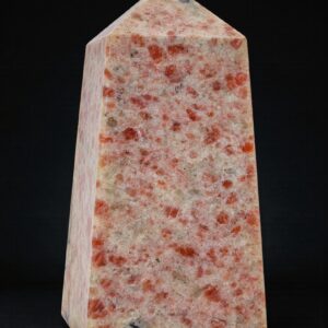 Orange Sunstone Obelisk: 4 Faceted Healing Crystal Tower (145MM) Orange Sunstone Obelisk: 4 Faceted Healing Crystal Tower (145MM)