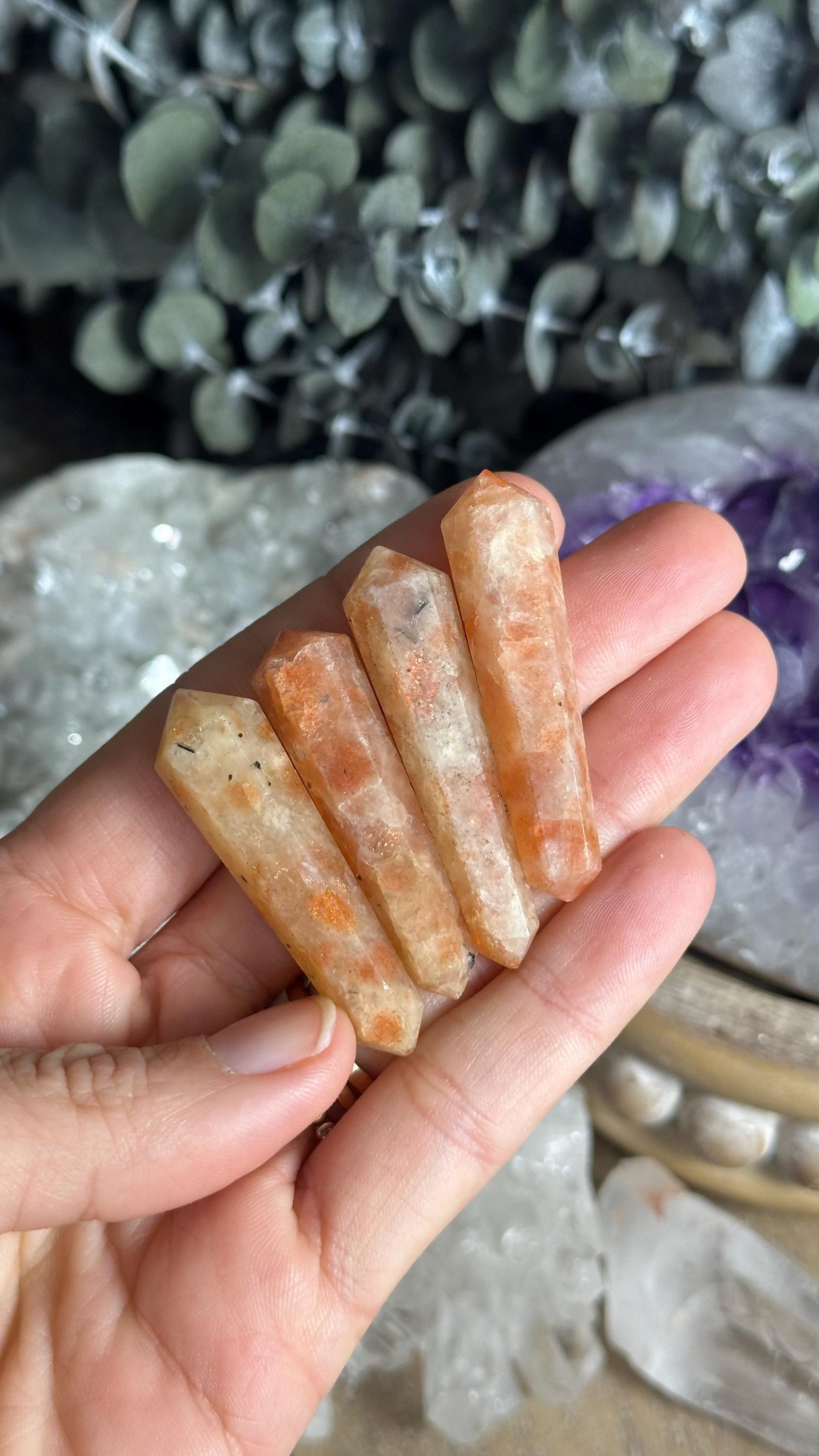 Sunstone Vogel Wand, Crystal Wand, Sparkle, Sheen, Sun Stone