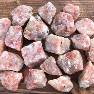 1 Pound Rough Sparkly Confetti Sunstone From India / Raw Stones Bulk One Lb