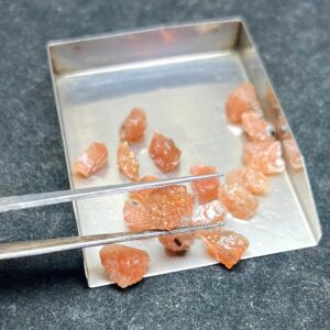 Confetti Sunstone Rough Stone | Natural Raw Flashy Crystals Lot 11-13mm