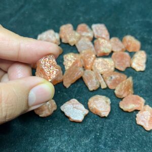 Copper Flashy Sunstone Rough Stone | Raw Crystals Lot 20-30mm