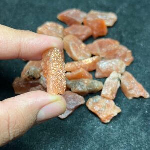 Raw Flashy Sunstone Rough Stone | Sparkling Crystals Lot 23-27mm