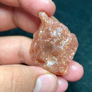 Real Sunstone Rough Stone | Natural Raw Flashy Crystal 24.9g 32x28x15mm
