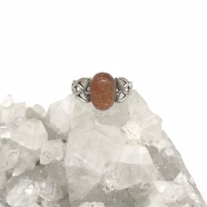Beautiful Sunstone Ring, Size 8