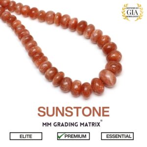 Big Size  9 mm to 17 mm Natural Sunstone Beads, Sunstone Smooth Rondelle Shape Beads, Gemstone Beads For Jewelry Making, Sunstone Beads