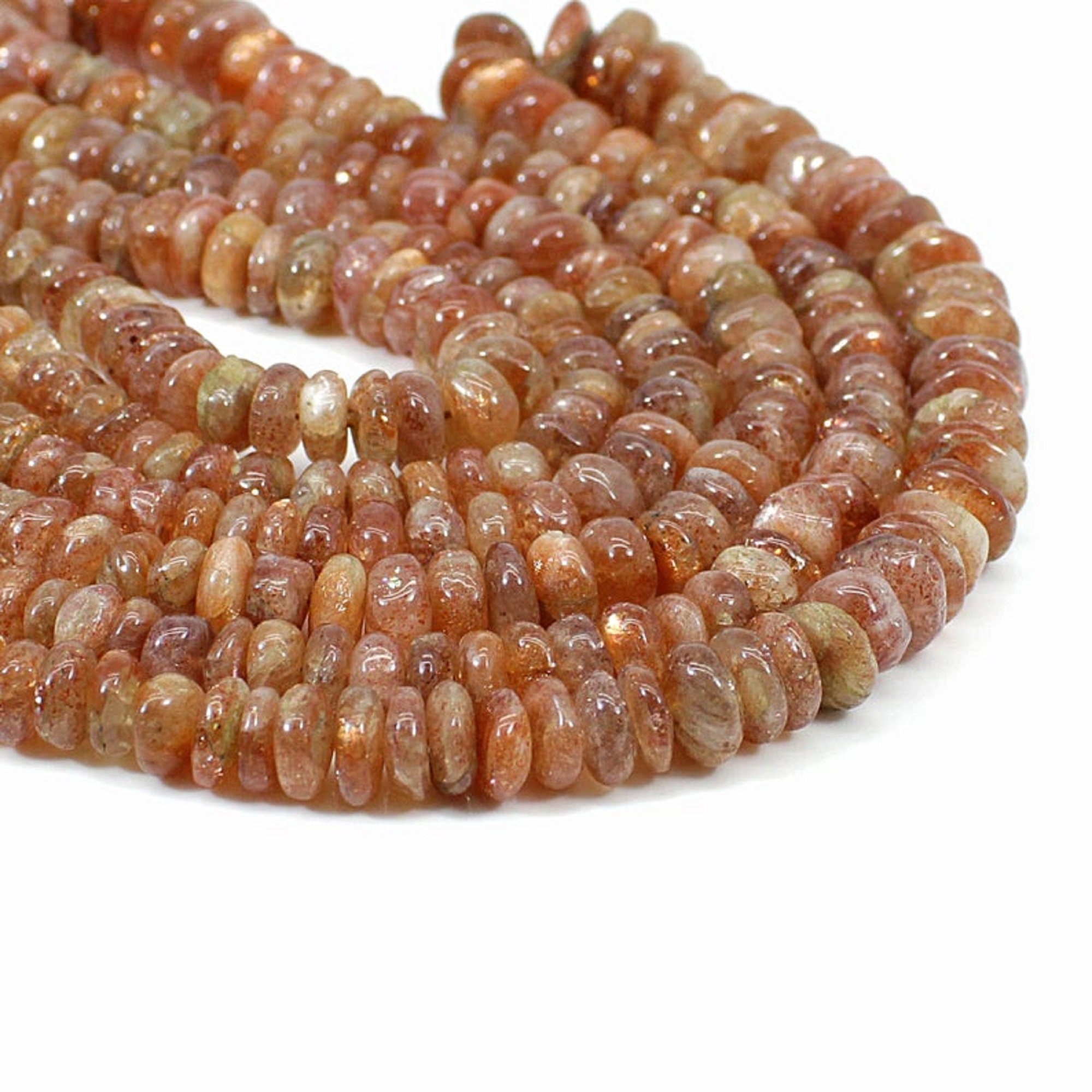 Natural Sunstone Smooth Rondelle Beads Plain Rondelle Beads 13 Inches Beads Strand Orange Rondelle Beads Natural Sunstone Smooth Rondelle Beads Plain Rondelle Beads 13 Inches Beads Strand Orange Rondelle Beads