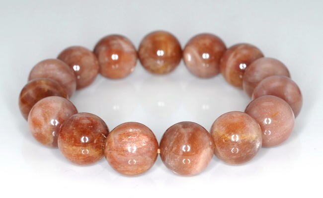 12mm Sunstone Gemstone Orange Grade A Round 12mm Loose Beads 8 Inch Half Strand (90146139-128)