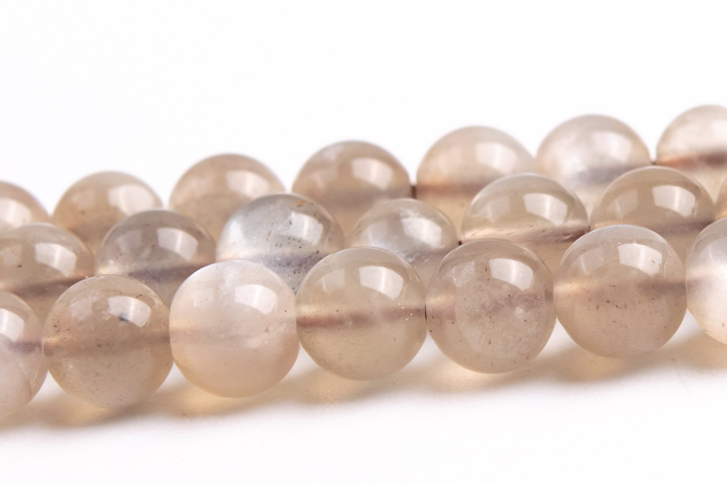 5mm Flash Light Gray Brown Sunstone Beads Grade Aaa Genuine Natural Gemstone Full Strand Round Loose Beads 20" (118974-3477)