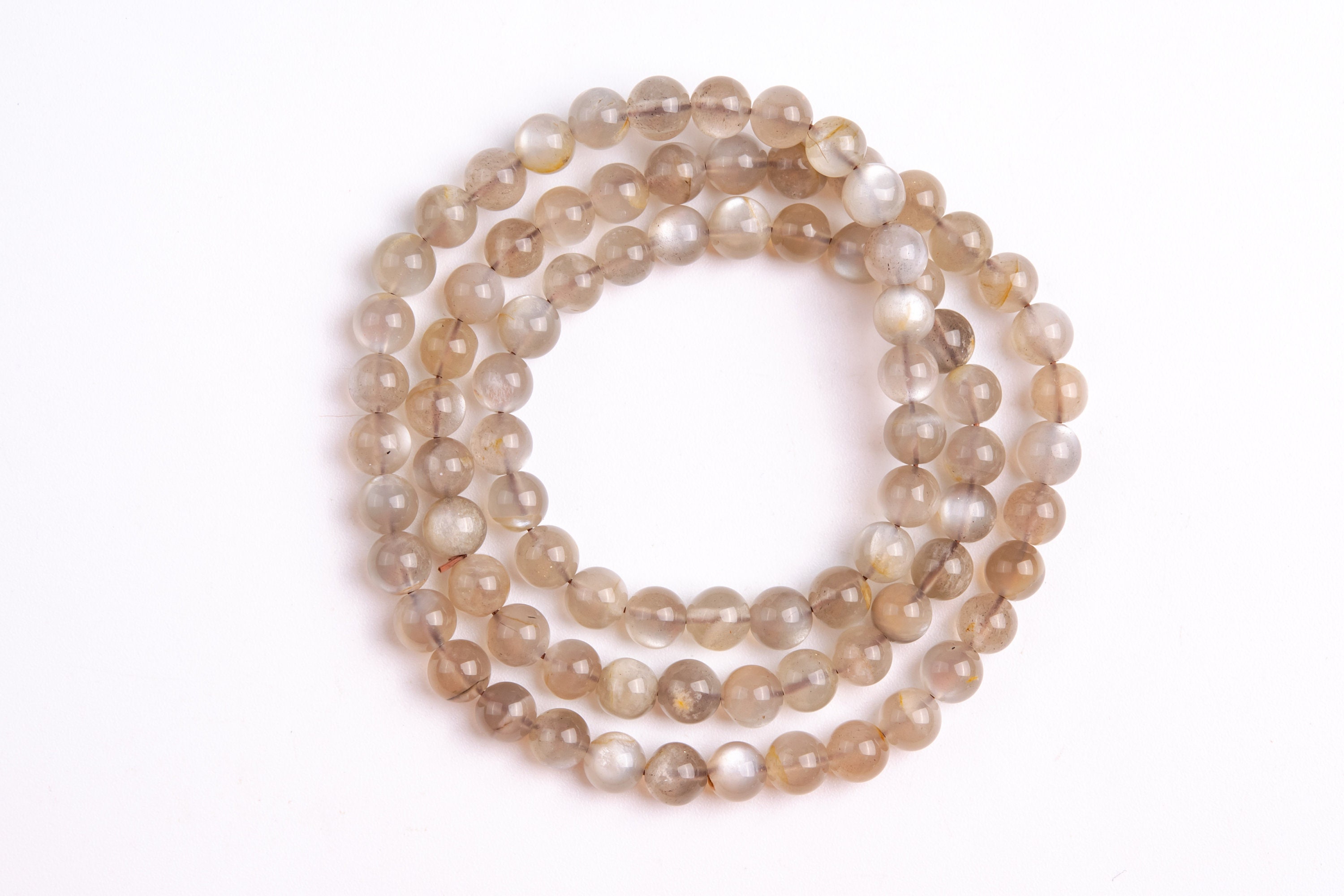 6-7mm Light Brown Sunstone Beads Grade A+ Genuine Natural Gemstone Full Strand Round Loose Beads 20" (118981-3477)