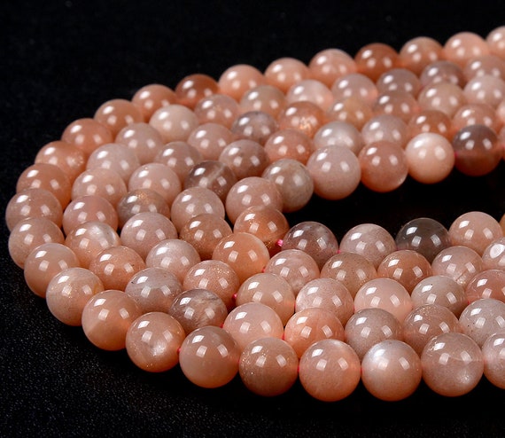 8mm Genuine Sunstone Gemstone Grade Aaa Round Loose Beads Bulk Lot 1,2,6,12 And 50 (d155)