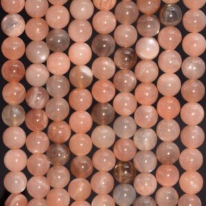 8mm Genuine Sunstone Gemstone Grade A Round 8mm Loose Beads 15 Inch Full Strand (80000937-443)