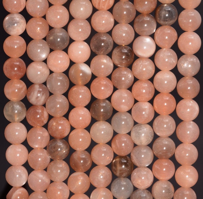 8mm Genuine Sunstone Gemstone Grade A Round 8mm Loose Beads 15 Inch Full Strand (80000937-443)