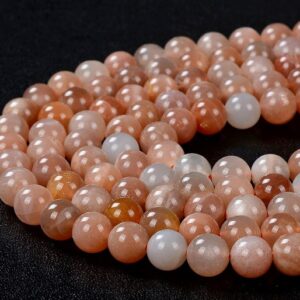 8mm Natural Sunstone Gemstone Grade Aaa Round Loose Beads Bulk Lot 1,2,6,12 And 50 (d155)
