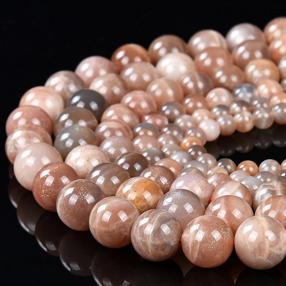 Natural Sunstone Gemstone Grade A Round 5mm 6mm 7mm 8mm 9mm 10mm 11mm 12mm 13mm 14mm 15mm 16mm 17mm 18mm Loose Beads Bulk Lot (d479 D480)