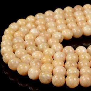 Natural Yellow Feldspar Sunstone Gemstone Grade Aa Round 6mm 7mm 8mm 9mm 10mm Loose Beads (d315)