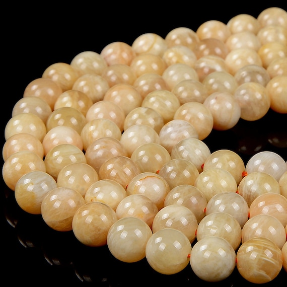 Natural Yellow Feldspar Sunstone Gemstone Grade A Round 6mm 7mm 8mm 9mm 10mm Loose Beads Bulk Lot 1,2,6,12 And 50 (d315)