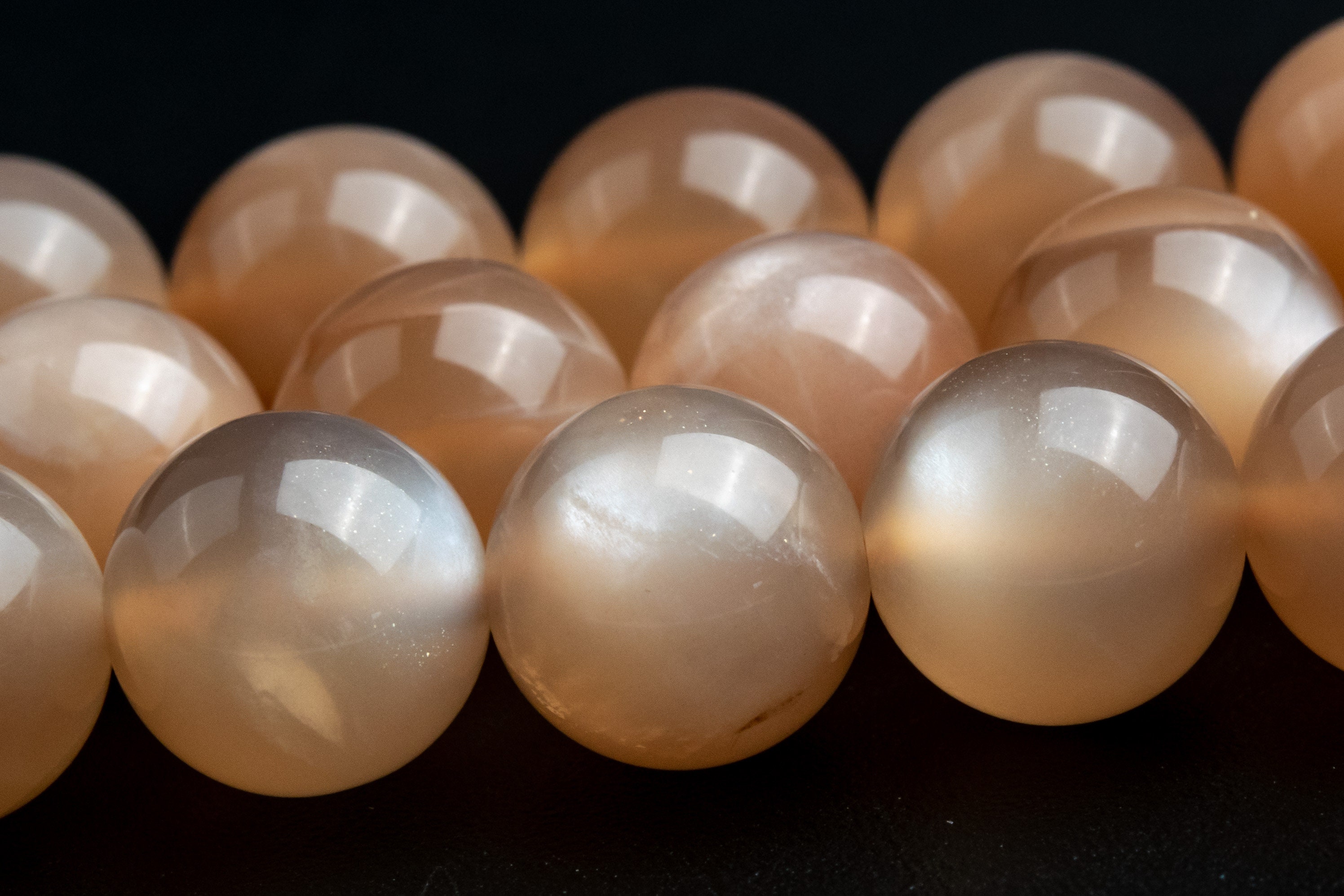 Orange Brown Sunstone Beads Genuine Natural Grade Aa Gemstone Round Loose Beads 8mm 10mm Bulk Lot Options