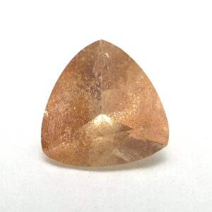 0.57 Carats Oregon Sunstone Loose Gemstone Trillion Usa Cut Handmade Aaa Grade Schiller Viking Sparkle Feldspar Natural Engagement Ring