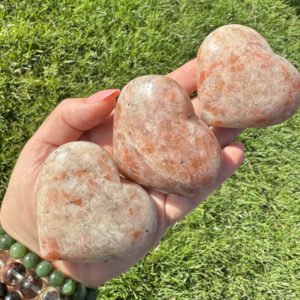 Arusha Sunstone Heart | Sunstone Palms | Confetti Sunstone Heart | Crystal Hearts Arusha Sunstone Heart | Sunstone Palms | Confetti Sunstone Heart | Crystal Hearts
