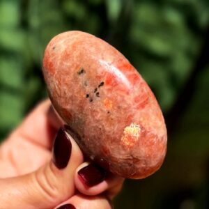 Sunstone crystal -  for personal power & confidence - crystal palm stone