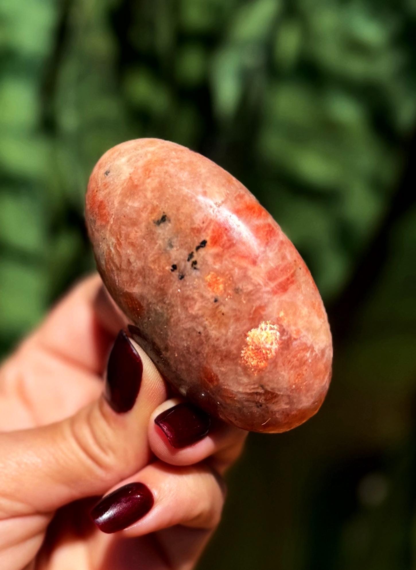 Sunstone Crystal - For Personal Power & Confidence - Crystal Palm Stone