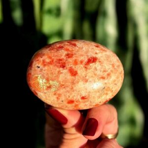 Sunstone crystal -  for personal power & confidence - crystal palm stone