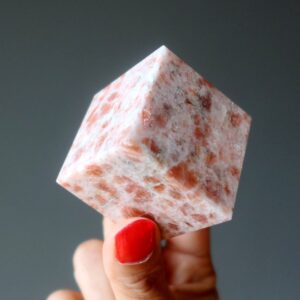 Sunstone Cube Block Of Bright Life Energy Sun Crystal