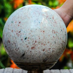 Large Sunstone Sphere: 220MM Crystal Healing Decorative