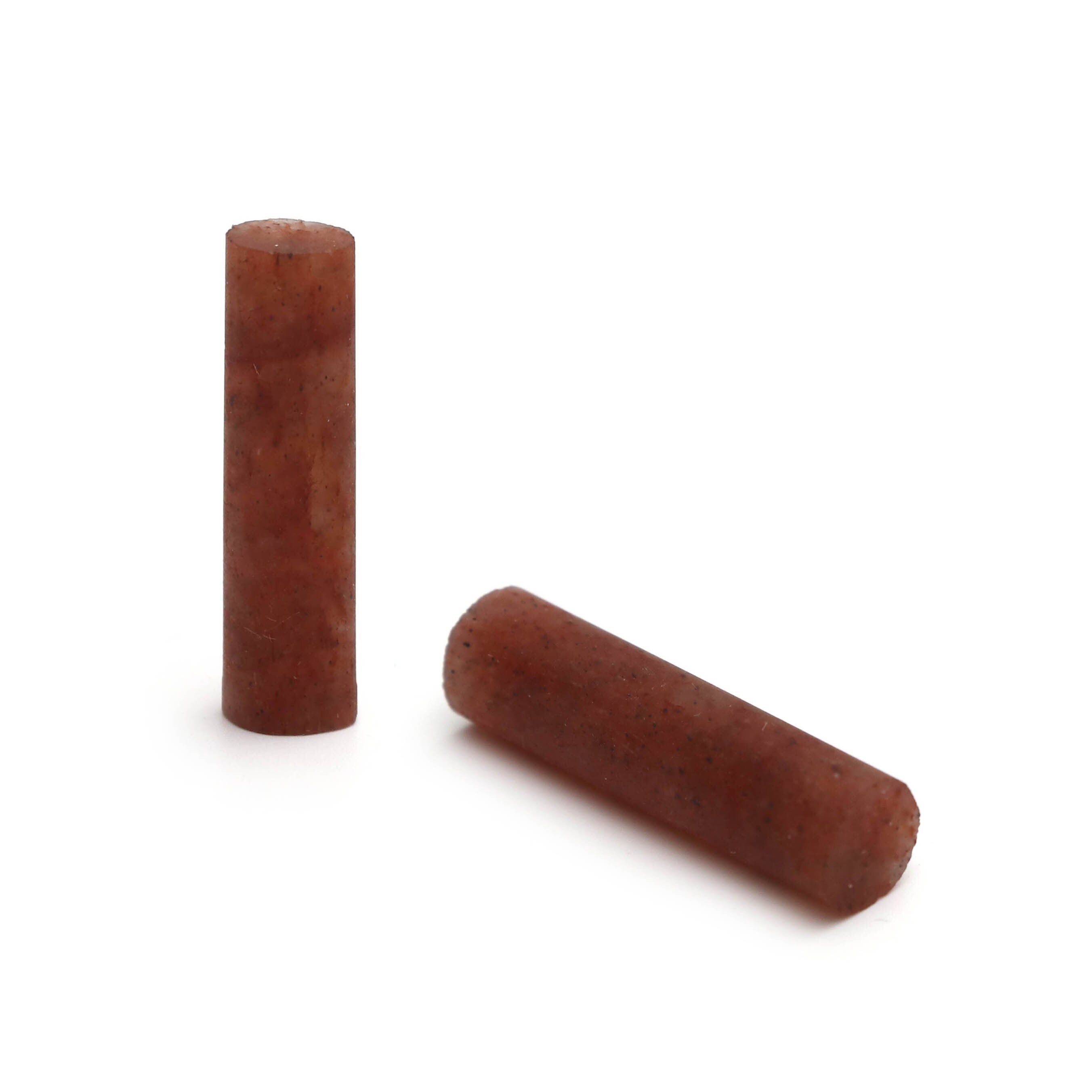 Sunstone Matte Finish Cylinder Gemstone, 8x31 Mm, Matt Finish Gemstone , Aa Quality , Price Per Pair Gemstone