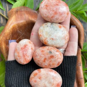 Sunstone, Sunstone Palm Stone, Qty. 1