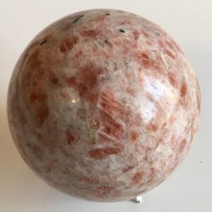 Sunstone Sphere: Healing Crystal, Chakra Stone (3", 644 Grams)