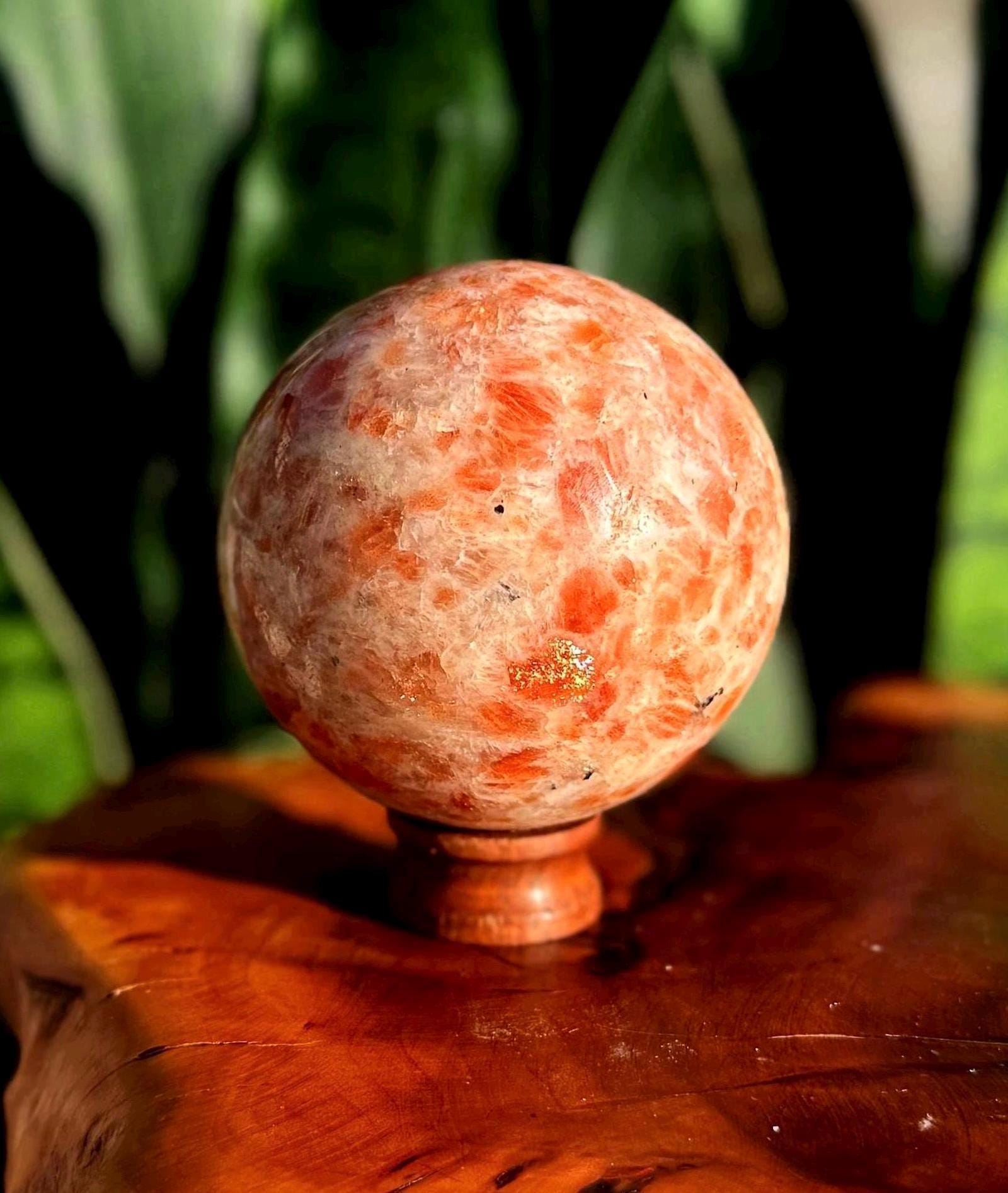 Sunstone Sphere W/ Stand - Sunstone Crystal