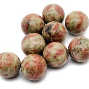 Sunstone Sphere Stone – Crystal Ball - Healing Crystal Stones – Crystal Décor – 2cm - Sp1114