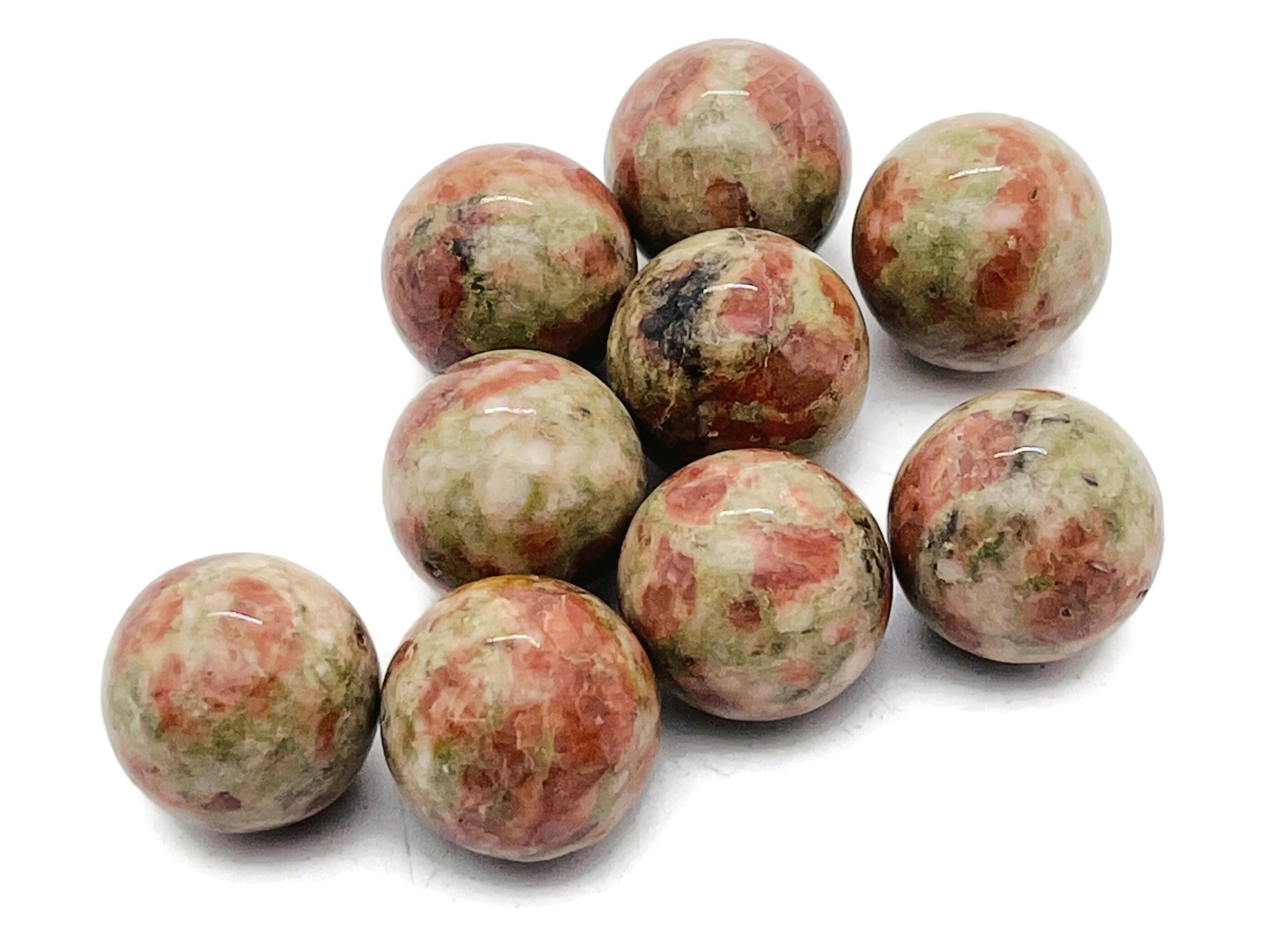 Sunstone Sphere Stone – Crystal Ball - Healing Crystal Stones – Crystal Décor – 2cm - Sp1114