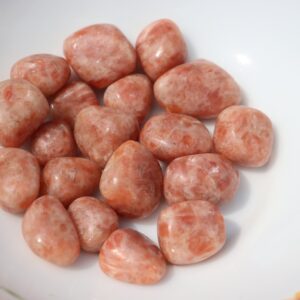 5/8” - 1" A+ Grade Sunstone Sunstone Tumbled Stone - Tumbled Sunstone - Healing Crystal - Sunstone Crystal Positive Energy Crystal Chakra