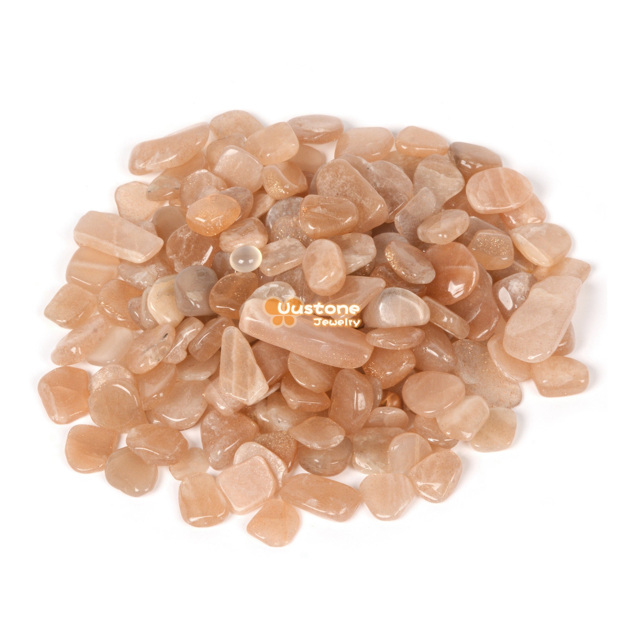 Natural Orange Sunstone Chips Crushed Tumbled Stone Crystal Healing Embellishments 100 Grams Natural Orange Sunstone Chips Crushed Tumbled Stone Crystal Healing Embellishments 100 Grams