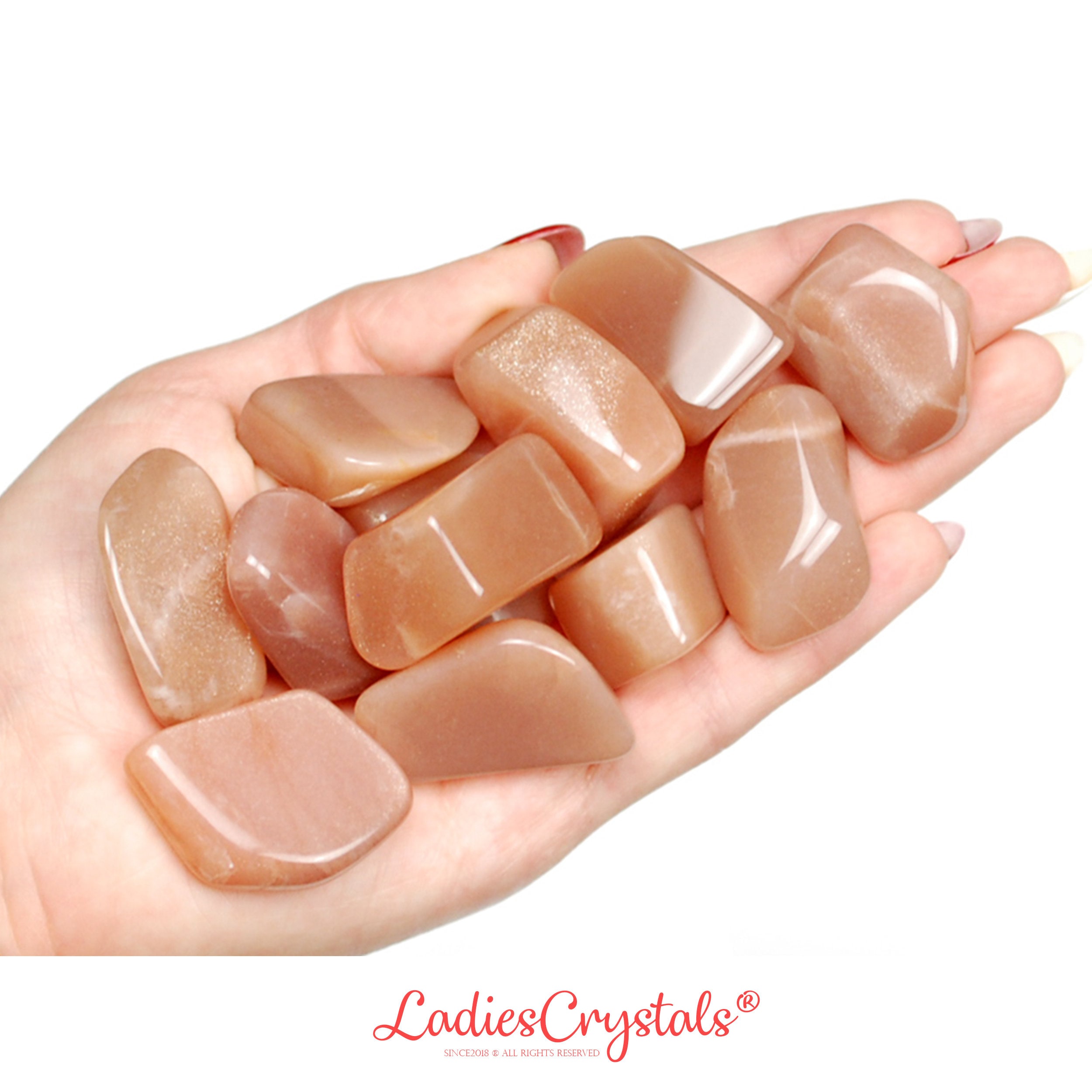 Sunstone Tumbled Stone, Polished Shimmering Crystal, Joy And Solar Altar Decor Gem