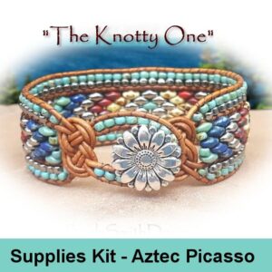Supplies Kit (Tutorial Sold Separately)-"The Knotty One" Bracelet Kit in Aztec (AZT)